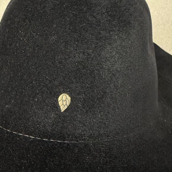 Helen Kaminski Formed Felt Hat Womens Black Embroidered Charm Classic Outdoors main image 2